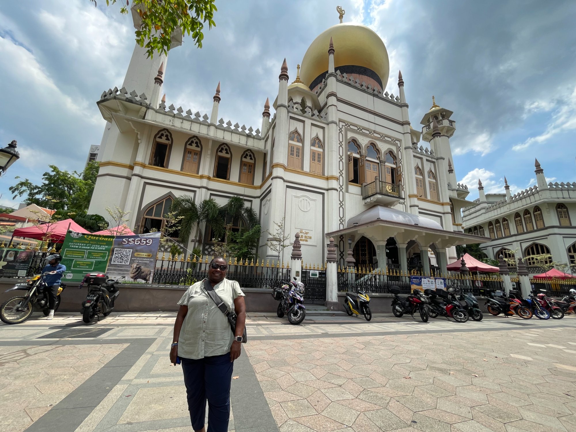 Sandra at Sultan Mosque, Singapore